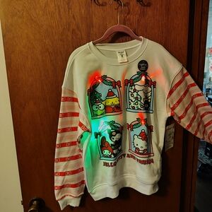 Hello Kitty White and Red Holiday Crewneck